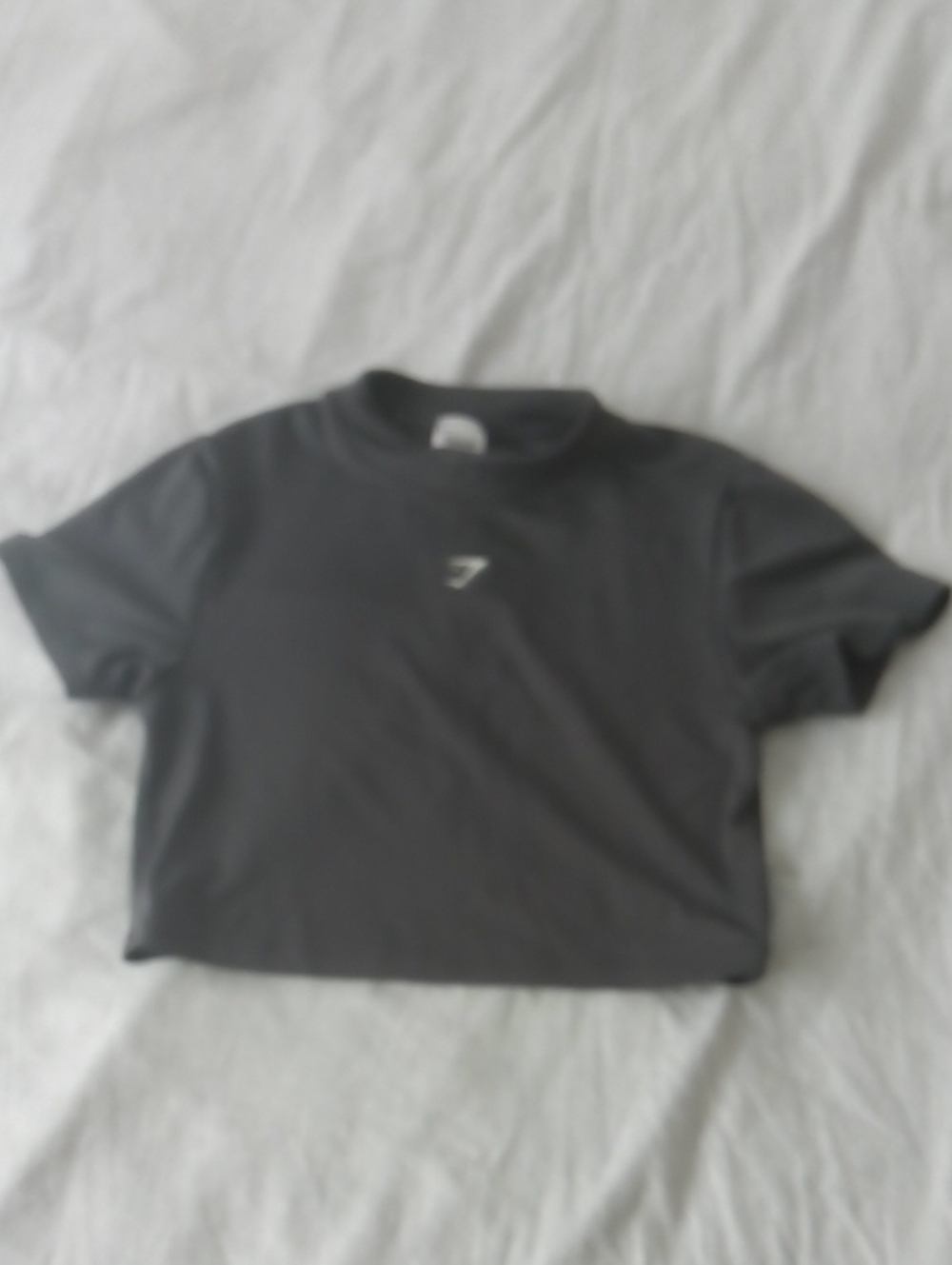Gymshark Gray Cropped Performance Tee Size S